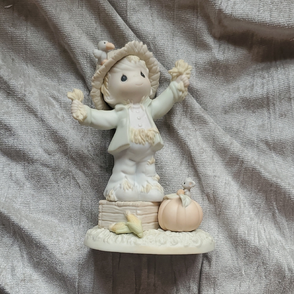 You're Just Too Sweet To Be Scary-Precious Moments Porcelain Scarecrow Figurine